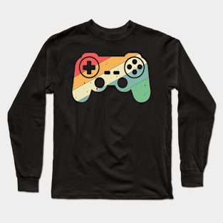 Gamer Vintage Retro Video Game Controller Gaming Long Sleeve T-Shirt